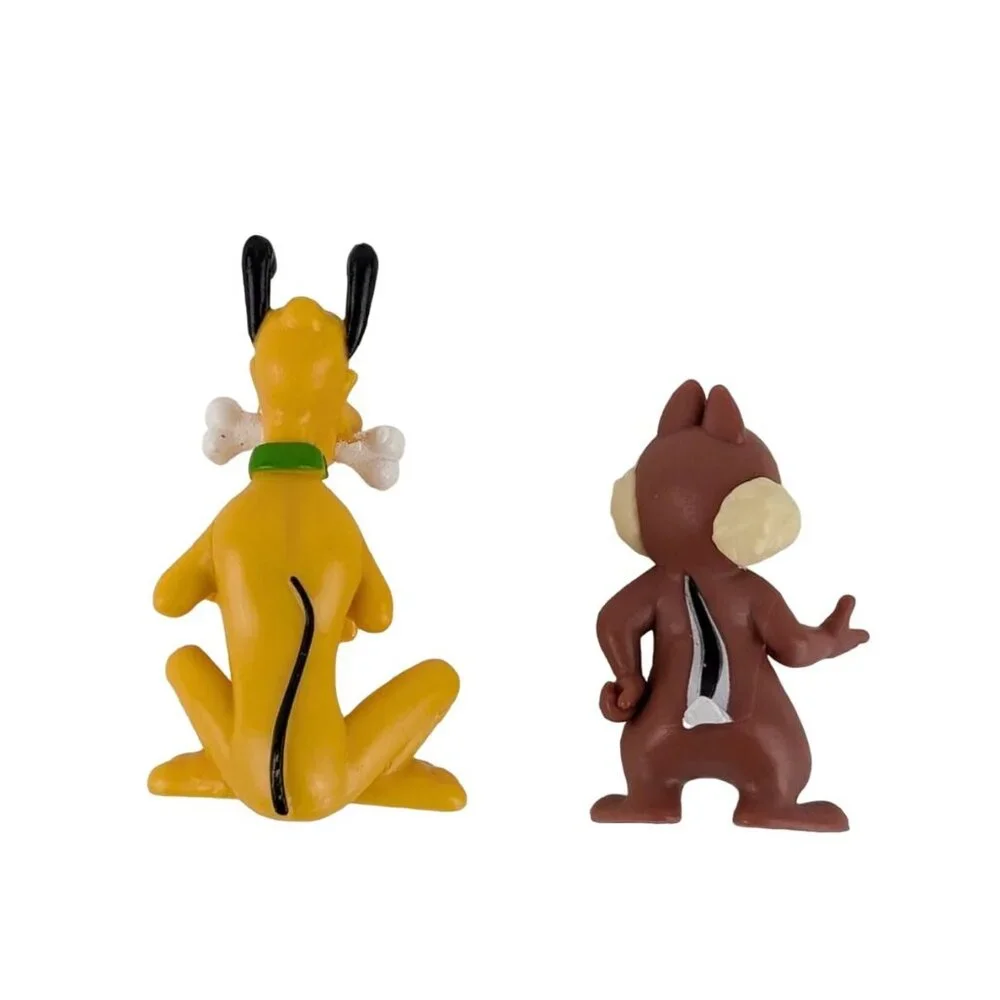 Disney Mickey Minnie Mouse Pluto Chip Action Figure Toy Lot of‎ 4 Cake Toppers